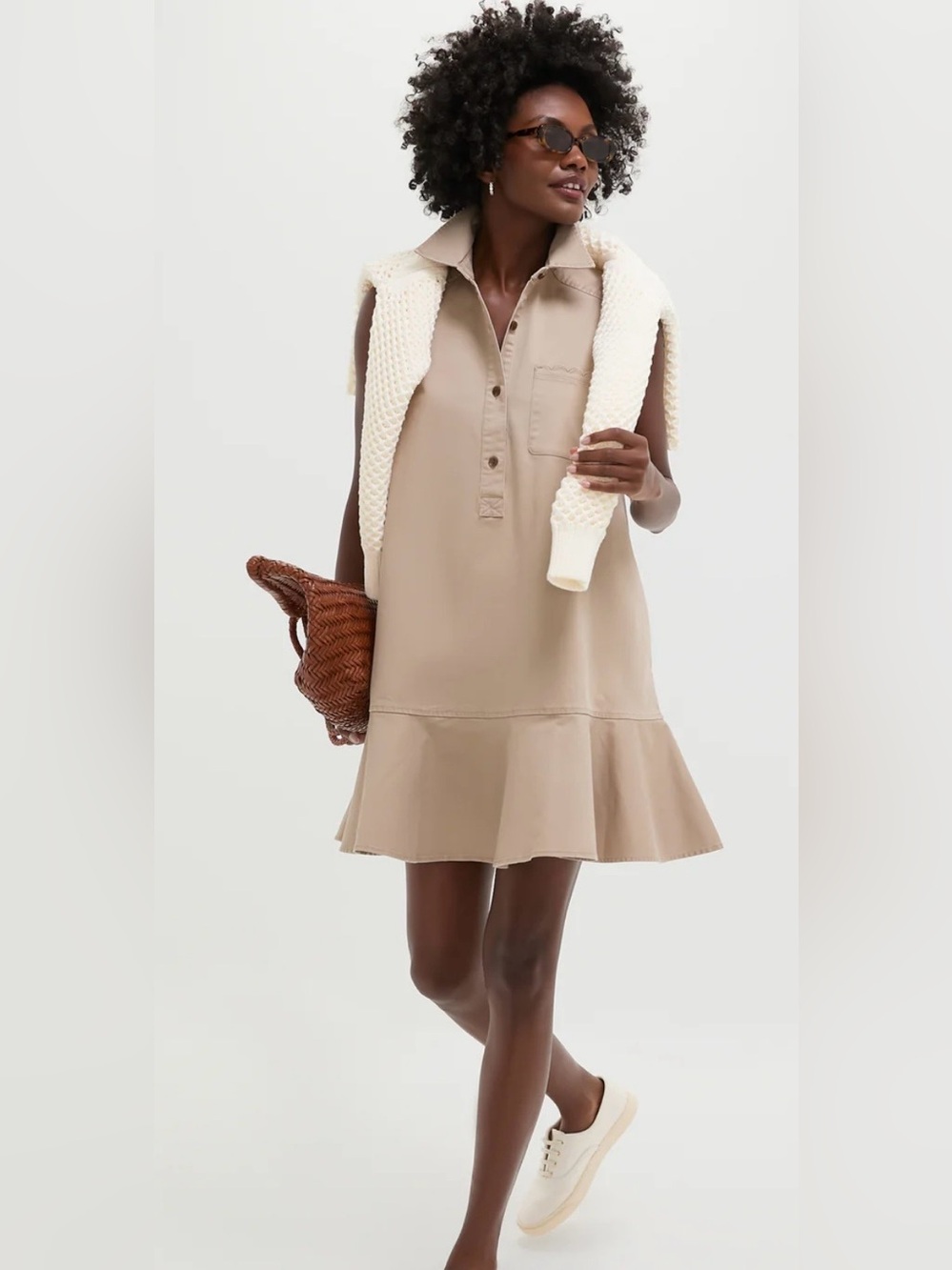 TUCKERNUCK NWT Tan Khaki Sleeveless Callahan Dress Size XXS